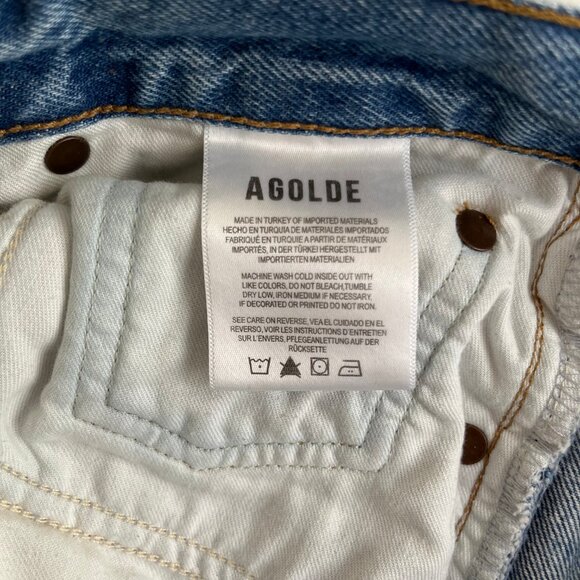 AGOLDE Low Rise Baggy in Mid Denim- for jlo476 - Picture 5 of 6